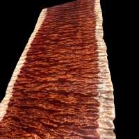 waterful  bubinga slab  precious wood table 4 meters