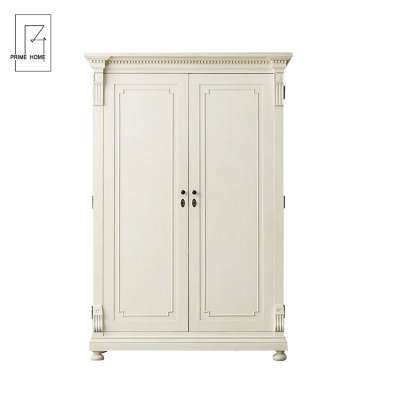 Attractive New Type Antique French Style Bedroom Portable Wardrobe Wood