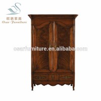 Classical American Country Style Solid Wood Bedroom Wardrobe